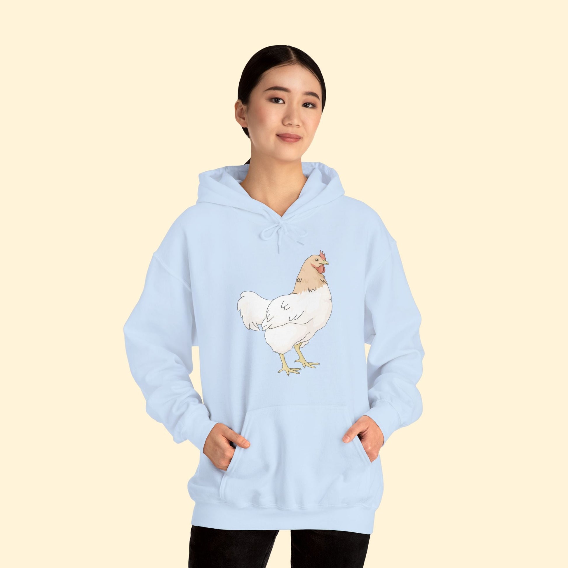 Chicken | Hooded Sweatshirt - Detezi Designs - 17573302897997092263