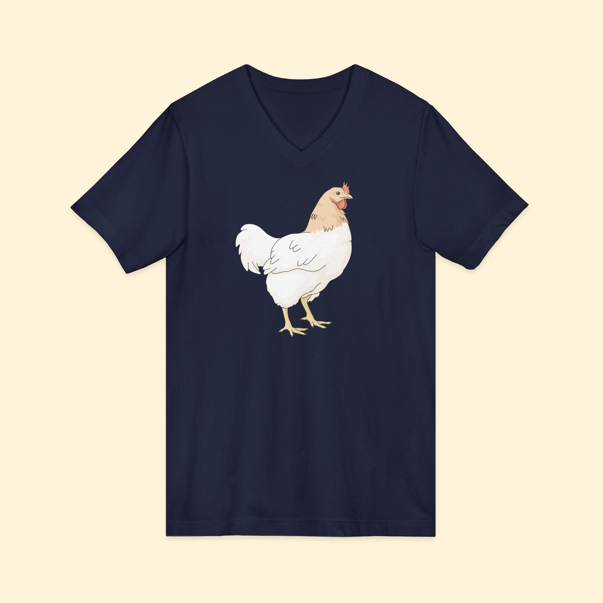 Chicken | Unisex V - Neck Tee - Detezi Designs - 13147056840251406321
