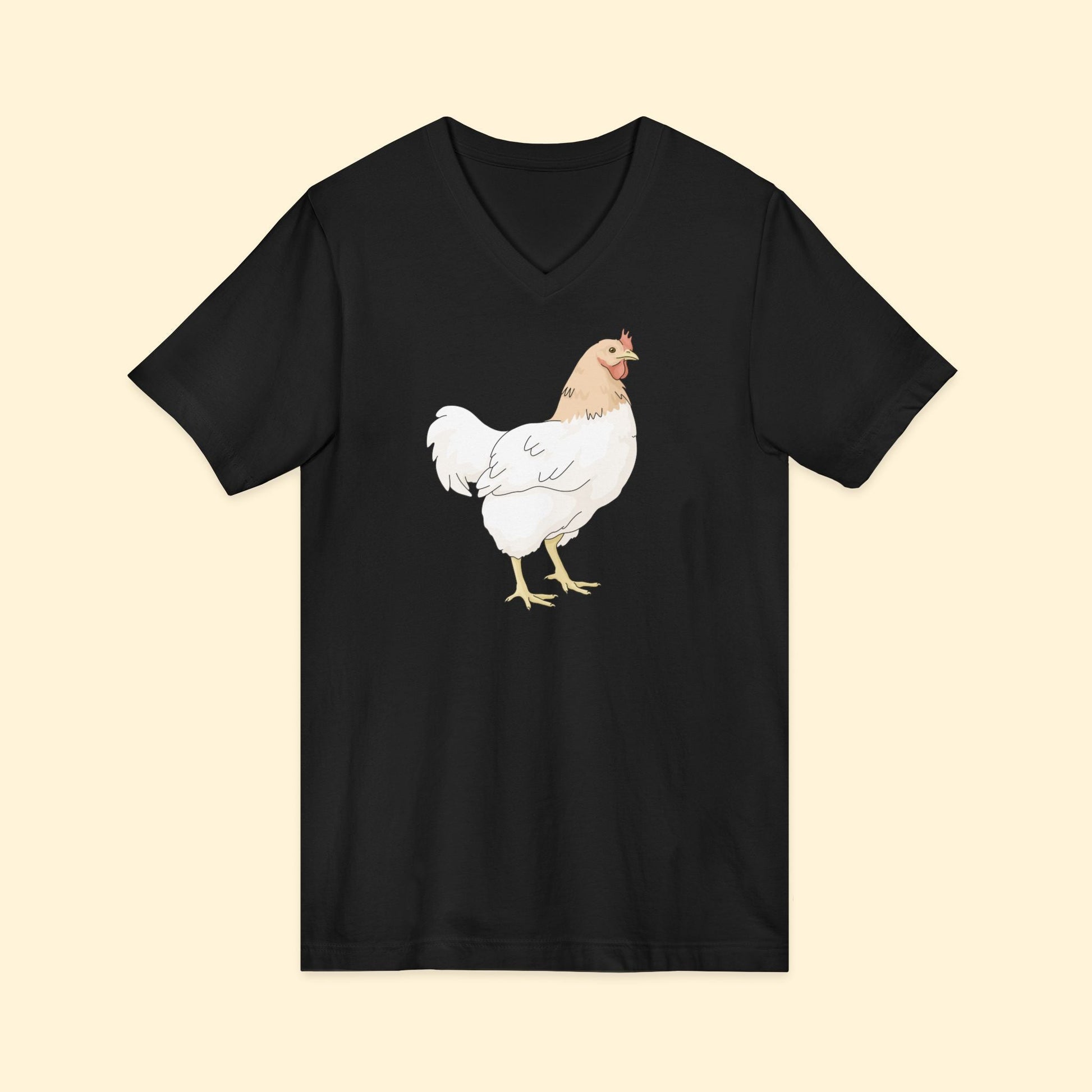 Chicken | Unisex V - Neck Tee - Detezi Designs - 13172145207028818340