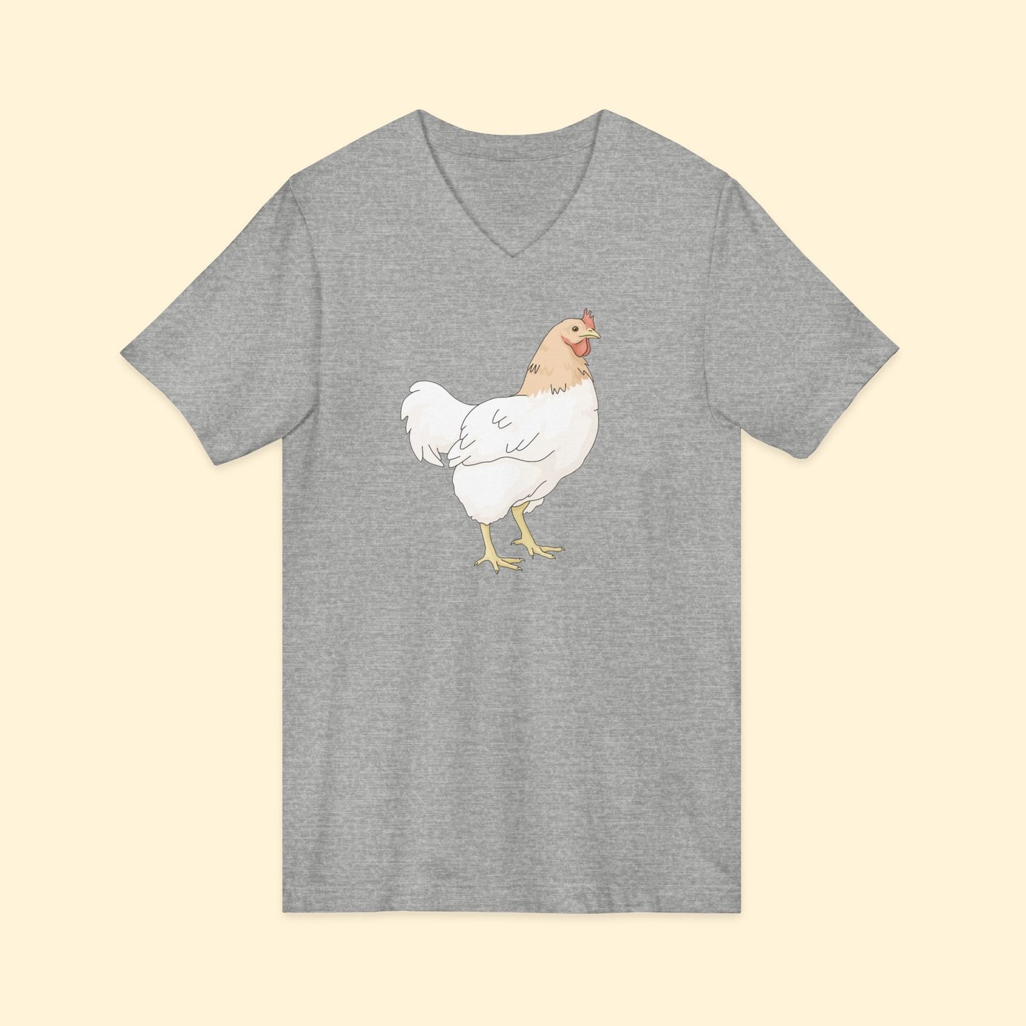 Chicken | Unisex V - Neck Tee - Detezi Designs - 13511757580274077863