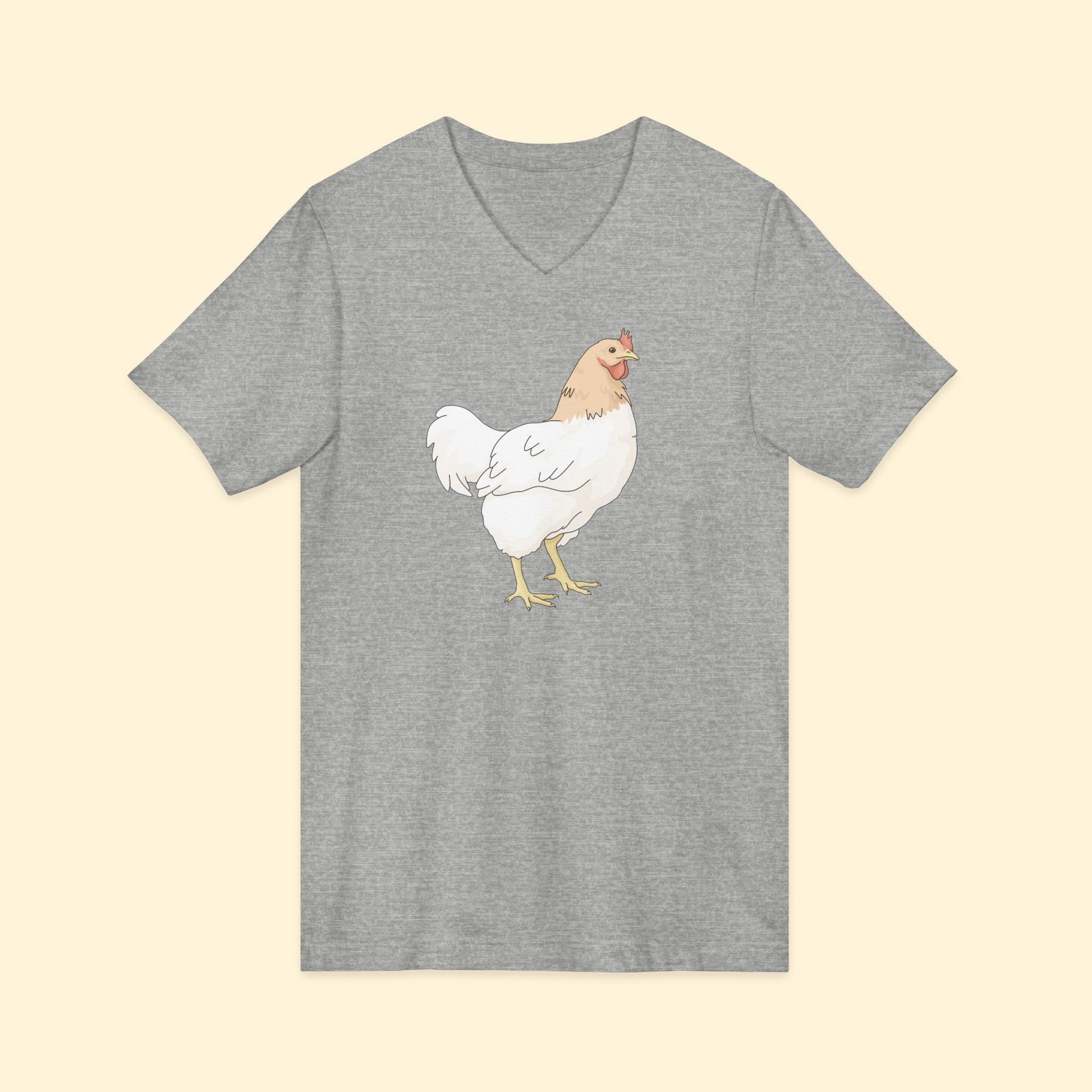 Chicken | Unisex V - Neck Tee - Detezi Designs - 13511757580274077863