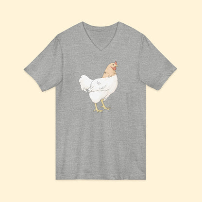 Chicken | Unisex V - Neck Tee - Detezi Designs - 13511757580274077863