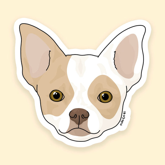 Chihuahua | 3" Vinyl Sticker - Detezi Designs - 