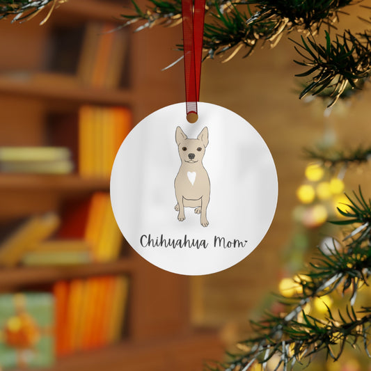 Chihuahua Mom | Holiday Ornament - Detezi Designs - 30181466251891841658