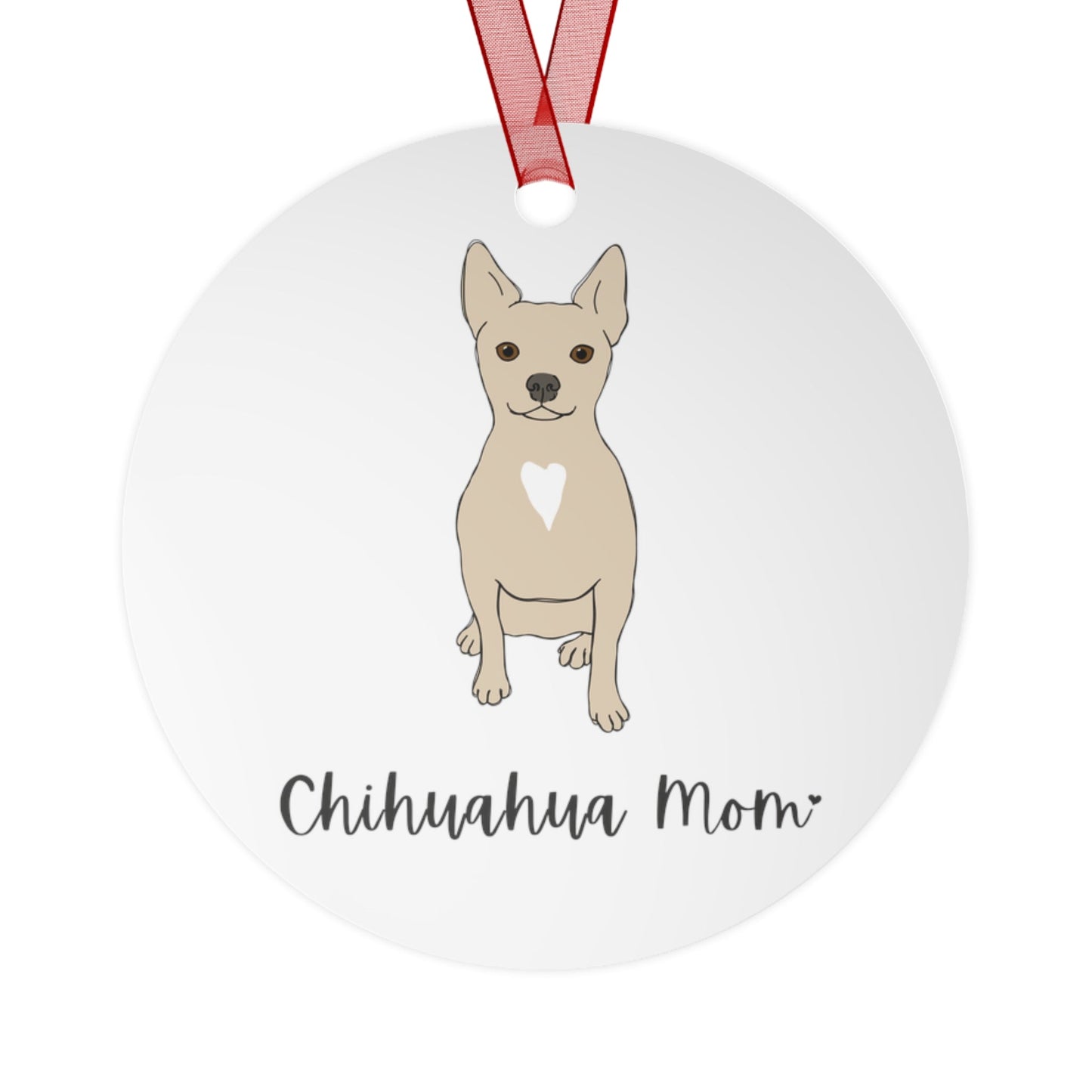 Chihuahua Mom | Holiday Ornament - Detezi Designs - 30181466251891841658