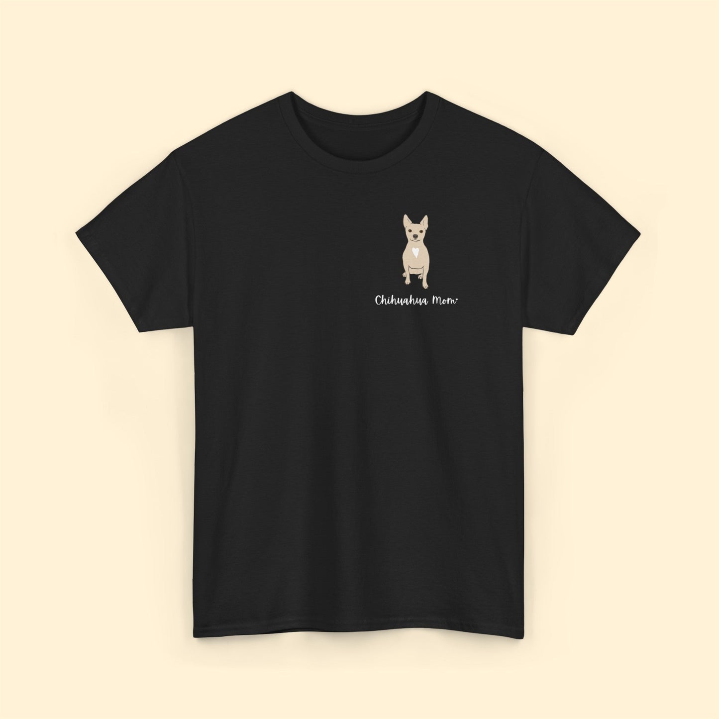 Chihuahua Mom | Pocket Print | Unisex T-shirt - Detezi Designs-26419176823480590074