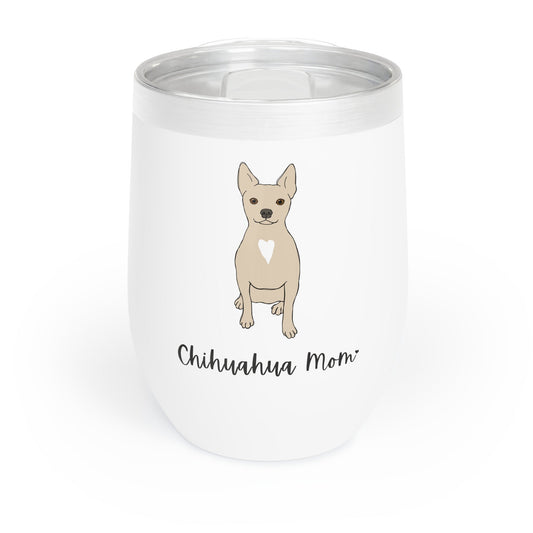 Chihuahua Mom | Wine Tumbler - Detezi Designs-14255864888621704567
