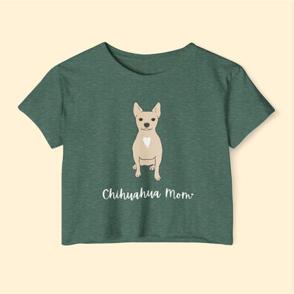 Chihuahua Mom | Women's Festival Crop Top - Detezi Designs-11681644463861605702