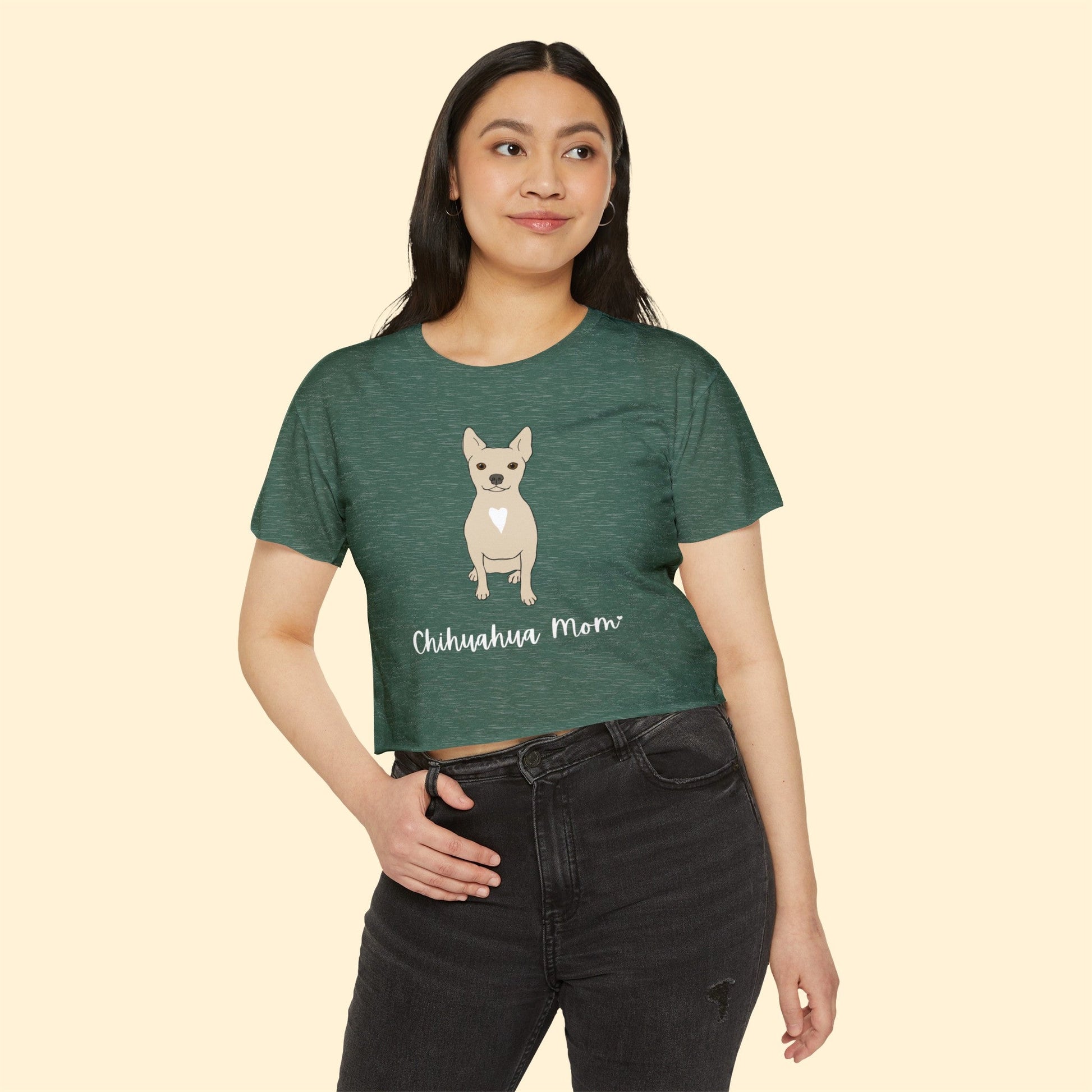 Chihuahua Mom | Women's Festival Crop Top - Detezi Designs-15936417947149186011