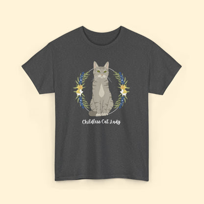 Childless Cat Lady | T - shirt - Detezi Designs - 10474063129520476616