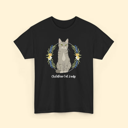 Childless Cat Lady | T - shirt - Detezi Designs - 22456061100011259858