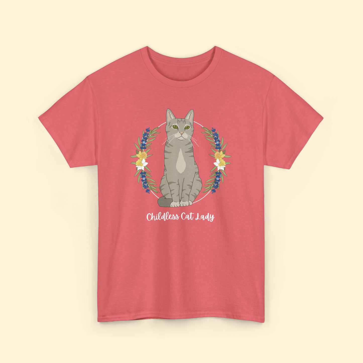 Childless Cat Lady | T - shirt - Detezi Designs - 25806856372626180306