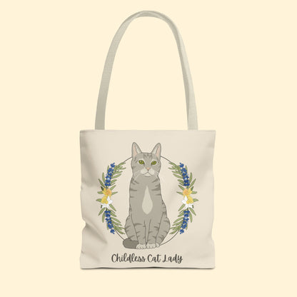 Childless Cat Lady | Tote Bag - Detezi Designs - 25611165181827233387