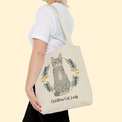 Childless Cat Lady | Tote Bag - Detezi Designs - 25611165181827233387