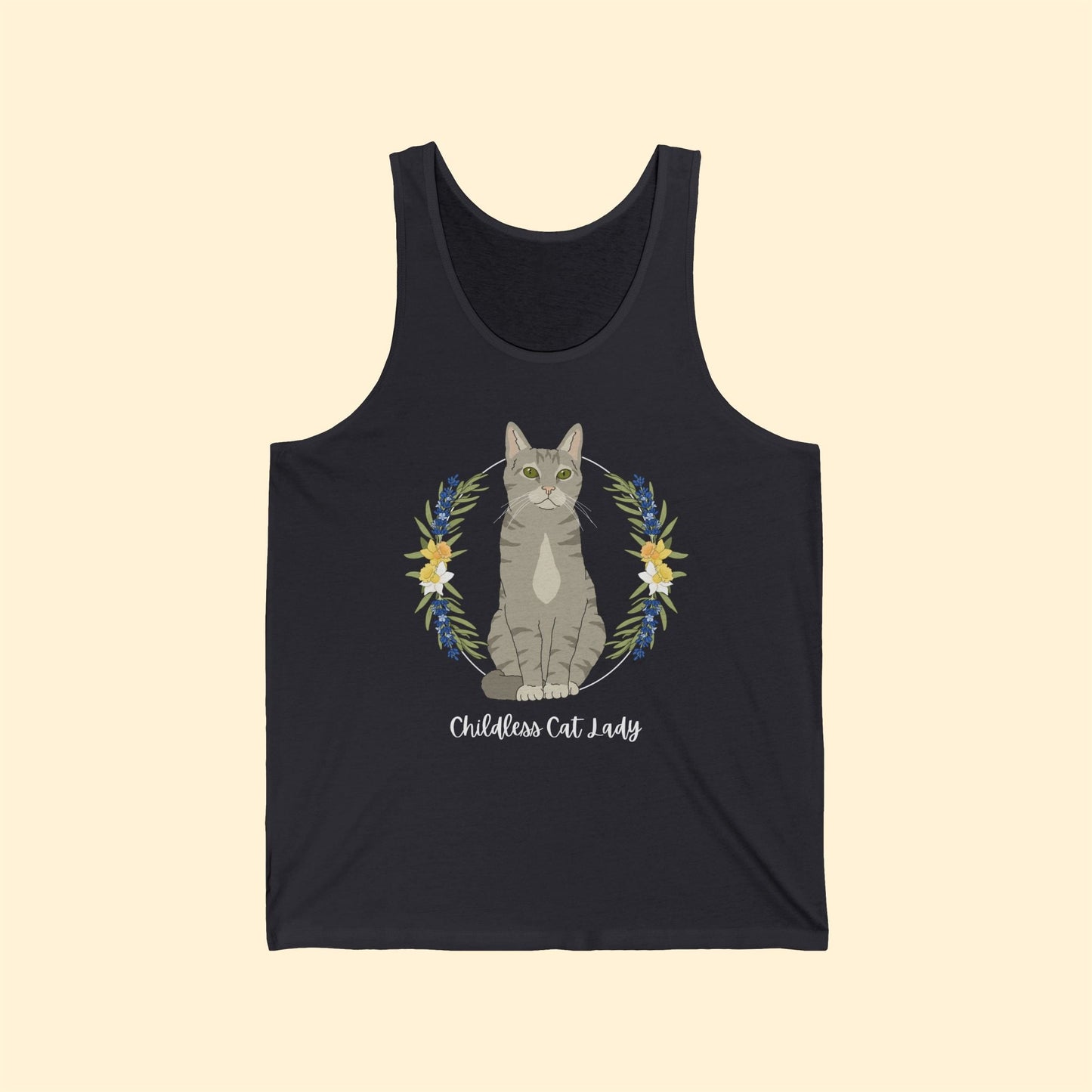 Childless Cat Lady | Unisex Tank - Detezi Designs - 10911519770518697712