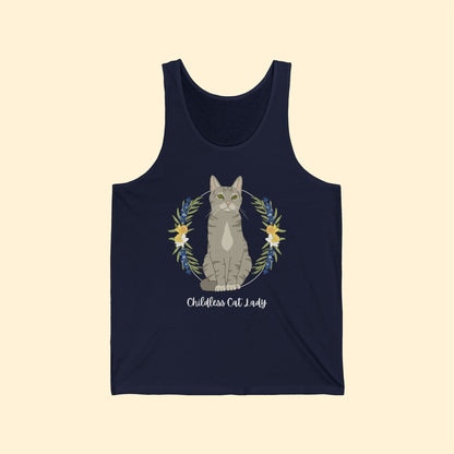 Childless Cat Lady | Unisex Tank - Detezi Designs - 30045732405251667803