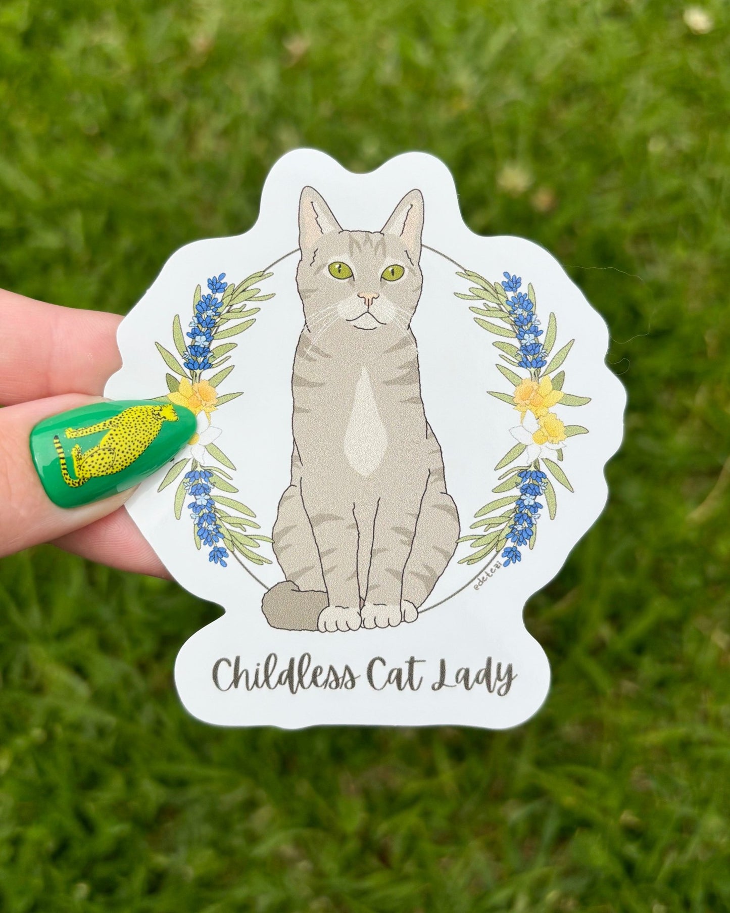 Childless Cat Lady | Vinyl Sticker - Detezi Designs-