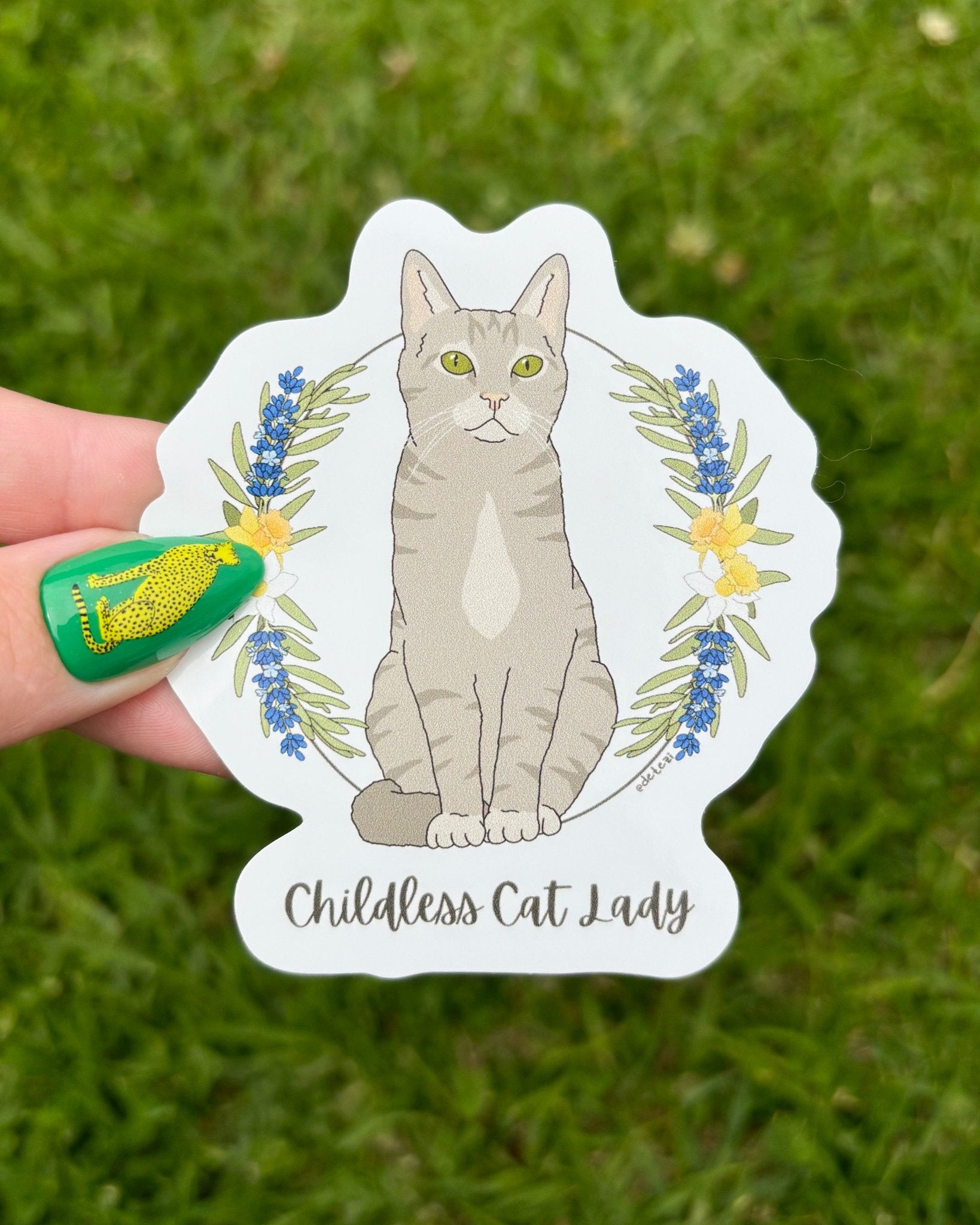Childless Cat Lady | Vinyl Sticker - Detezi Designs-
