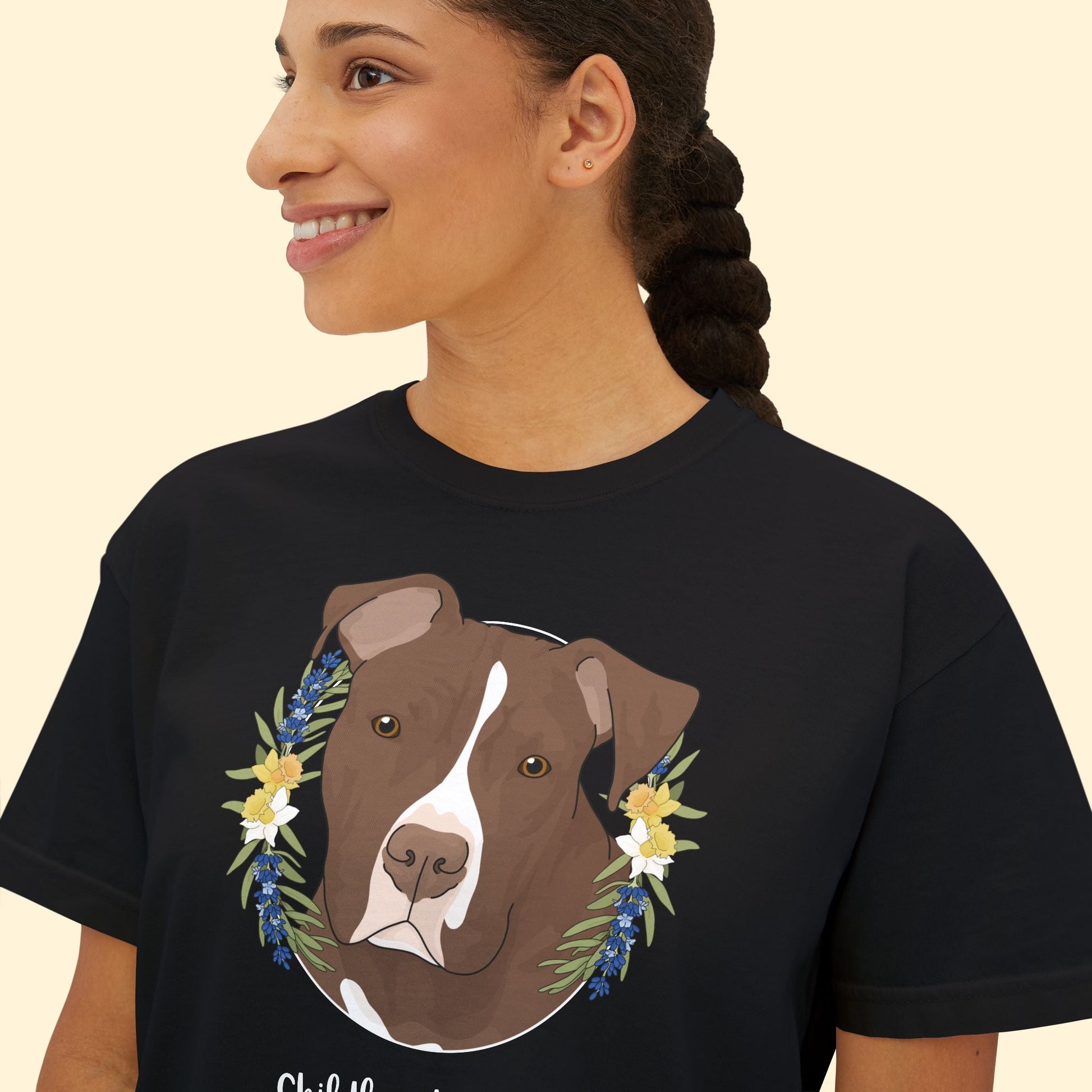 Childless Dog Lady | Comfort Colors Boxy Tee - Detezi Designs - 14064874160327595003