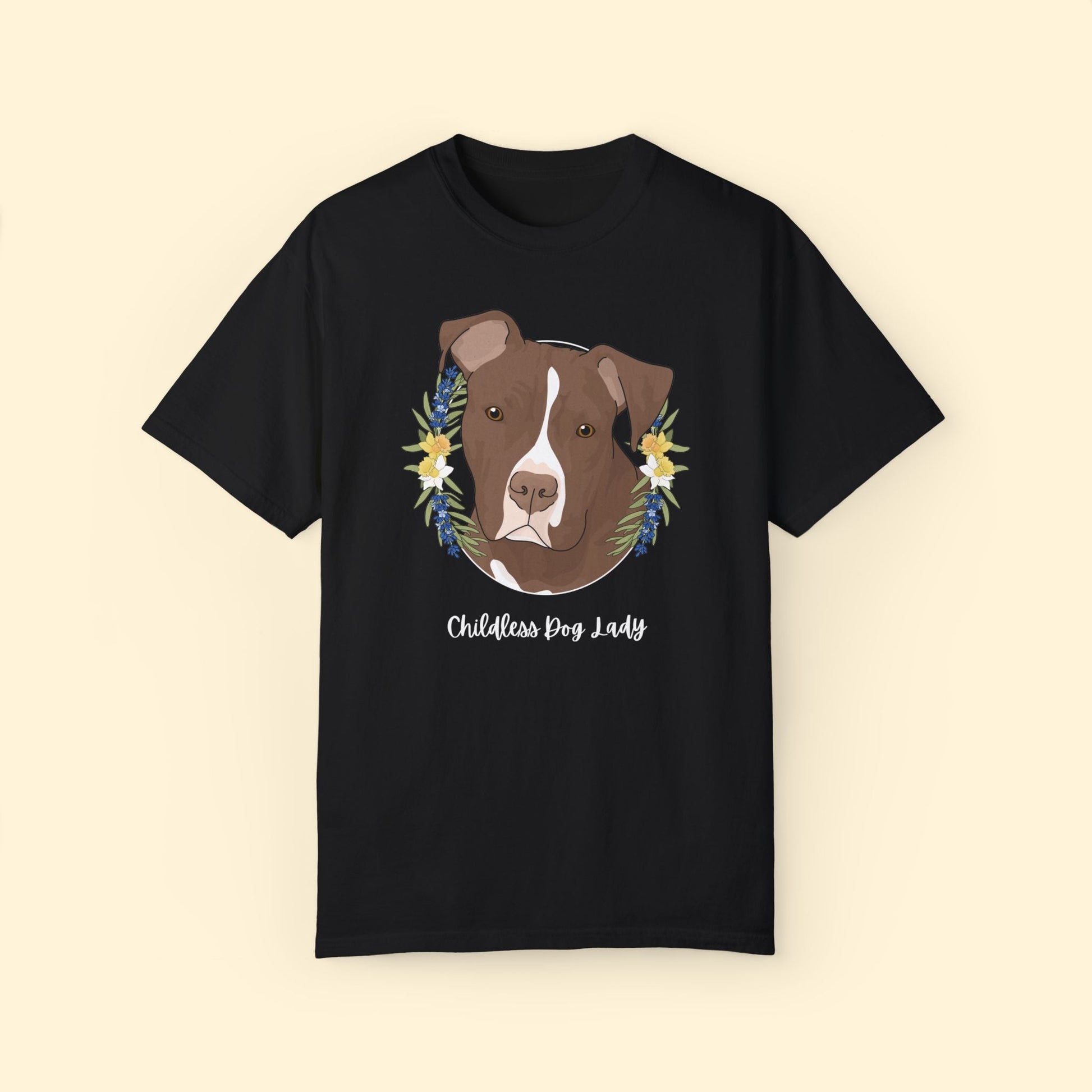 Childless Dog Lady | Comfort Colors Unisex T - shirt - Detezi Designs - 13346678314831251064