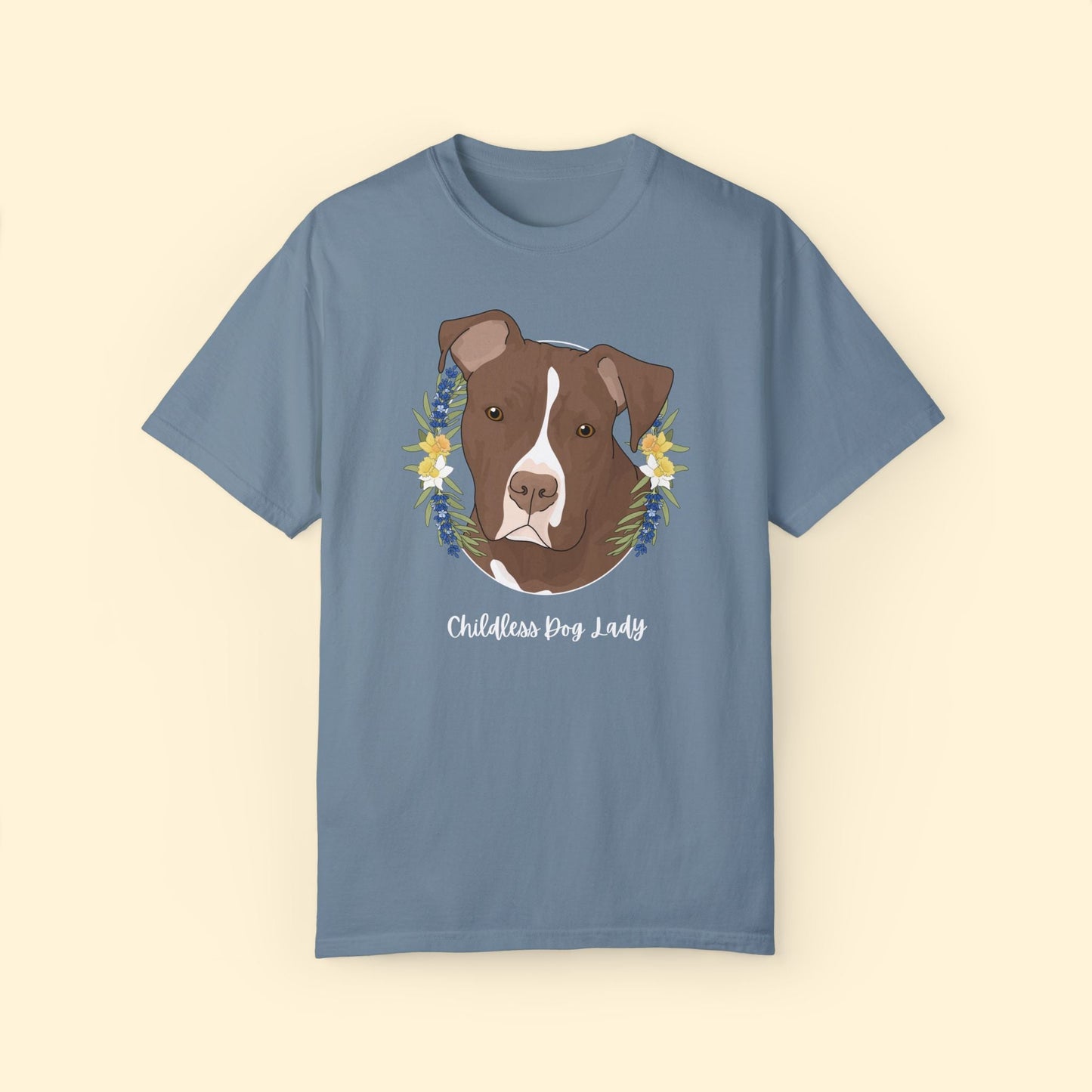 Childless Dog Lady | Comfort Colors Unisex T - shirt - Detezi Designs - 32127845882340073170