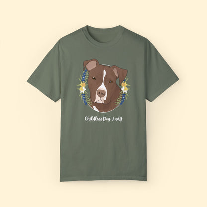 Childless Dog Lady | Comfort Colors Unisex T - shirt - Detezi Designs - 46666679941158165381