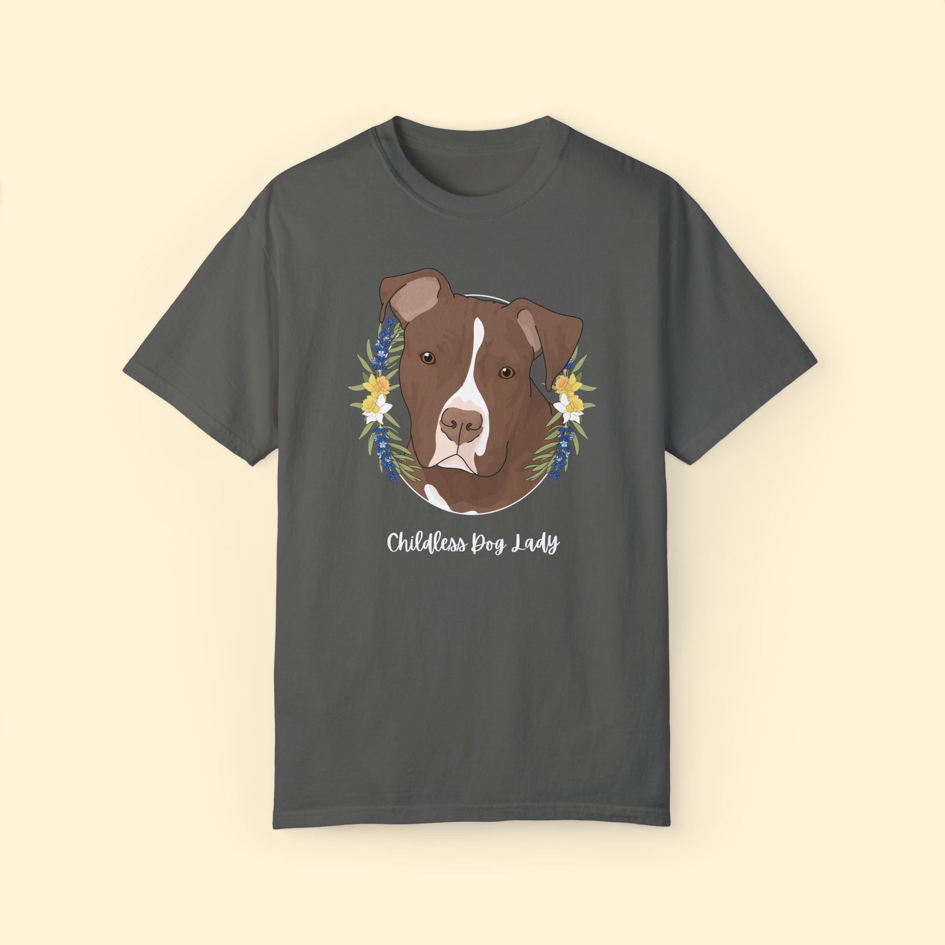 Childless Dog Lady | Comfort Colors Unisex T - shirt - Detezi Designs - 51000981666177299205