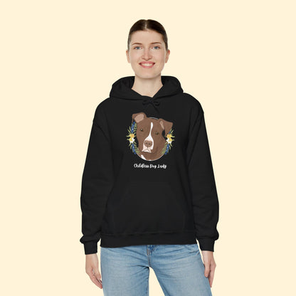 Childless Dog Lady | Hooded Sweatshirt - Detezi Designs - 26592176790834910547