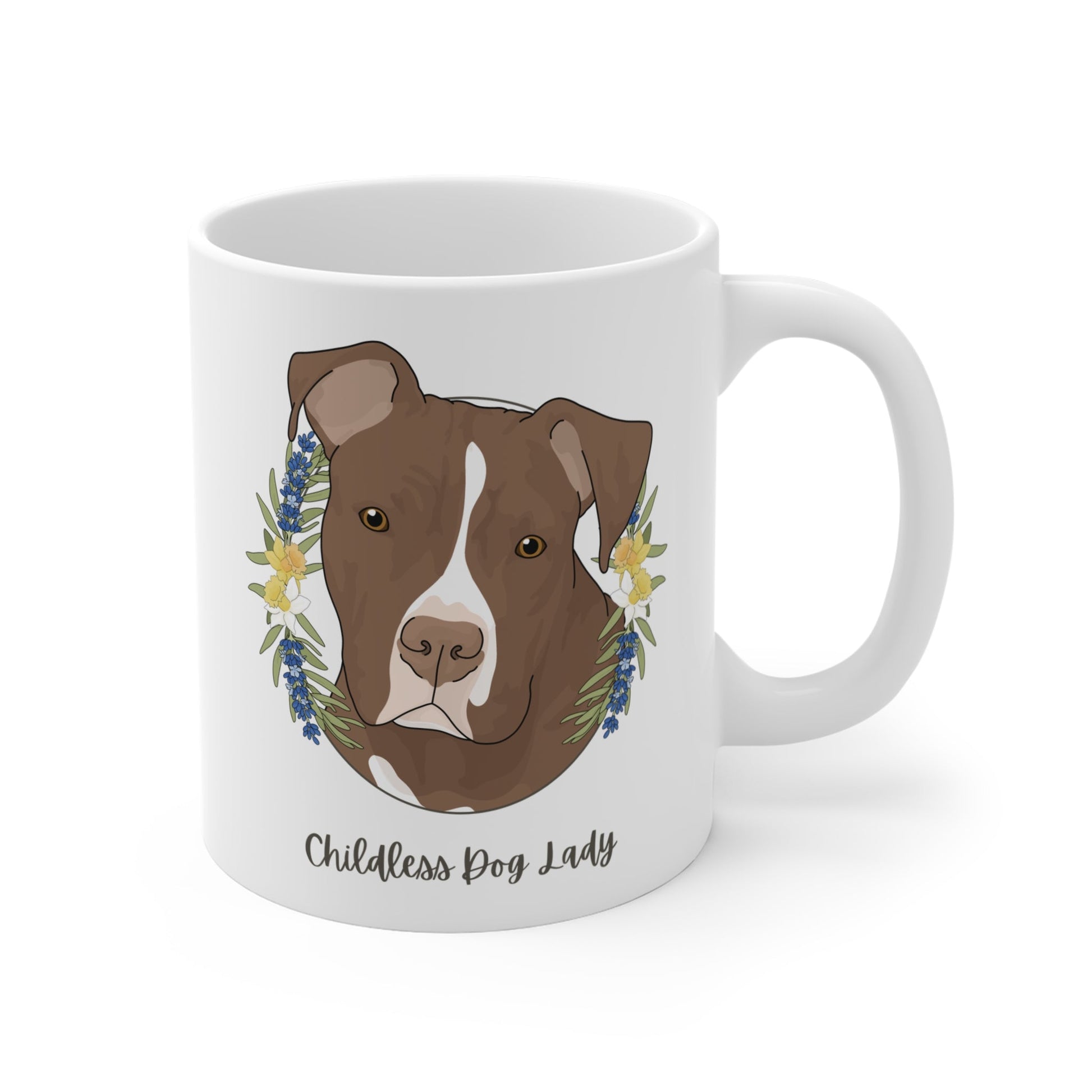 Childless Dog Lady | Mug - Detezi Designs - 22284312143159475049