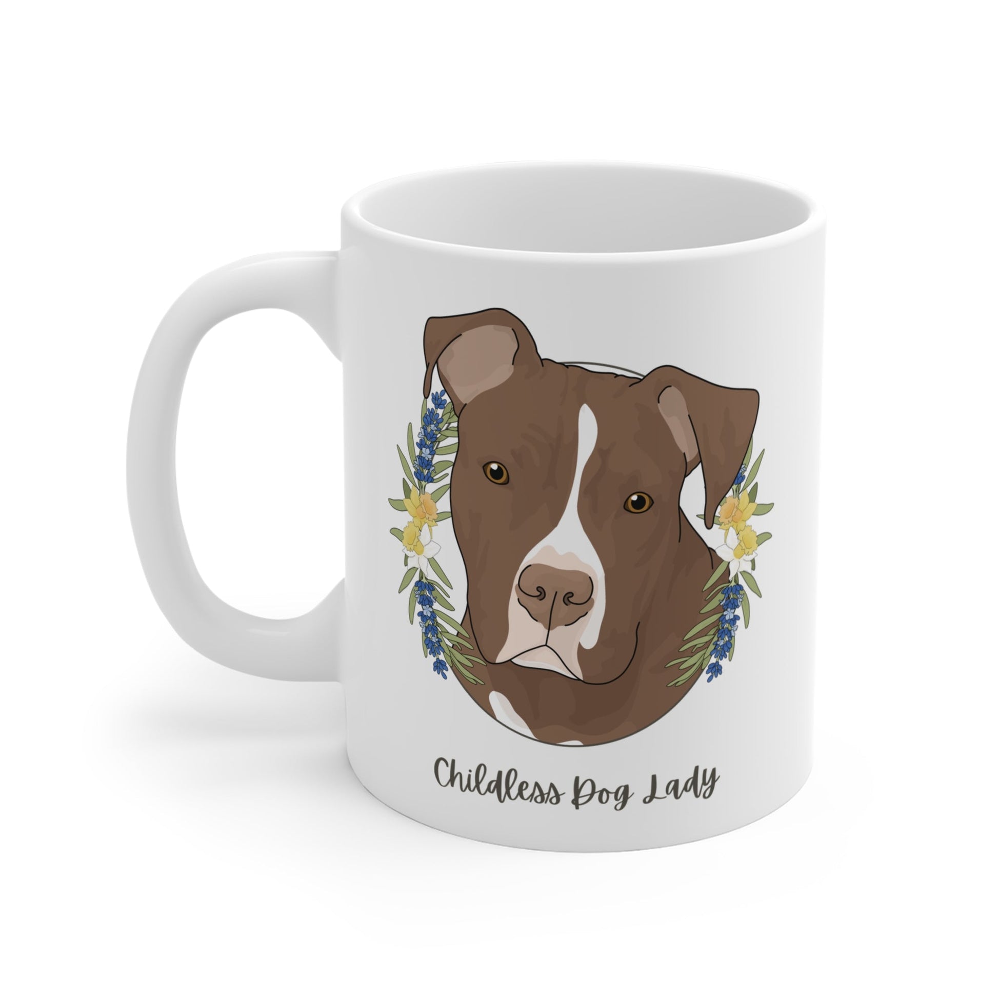 Childless Dog Lady | Mug - Detezi Designs - 22284312143159475049