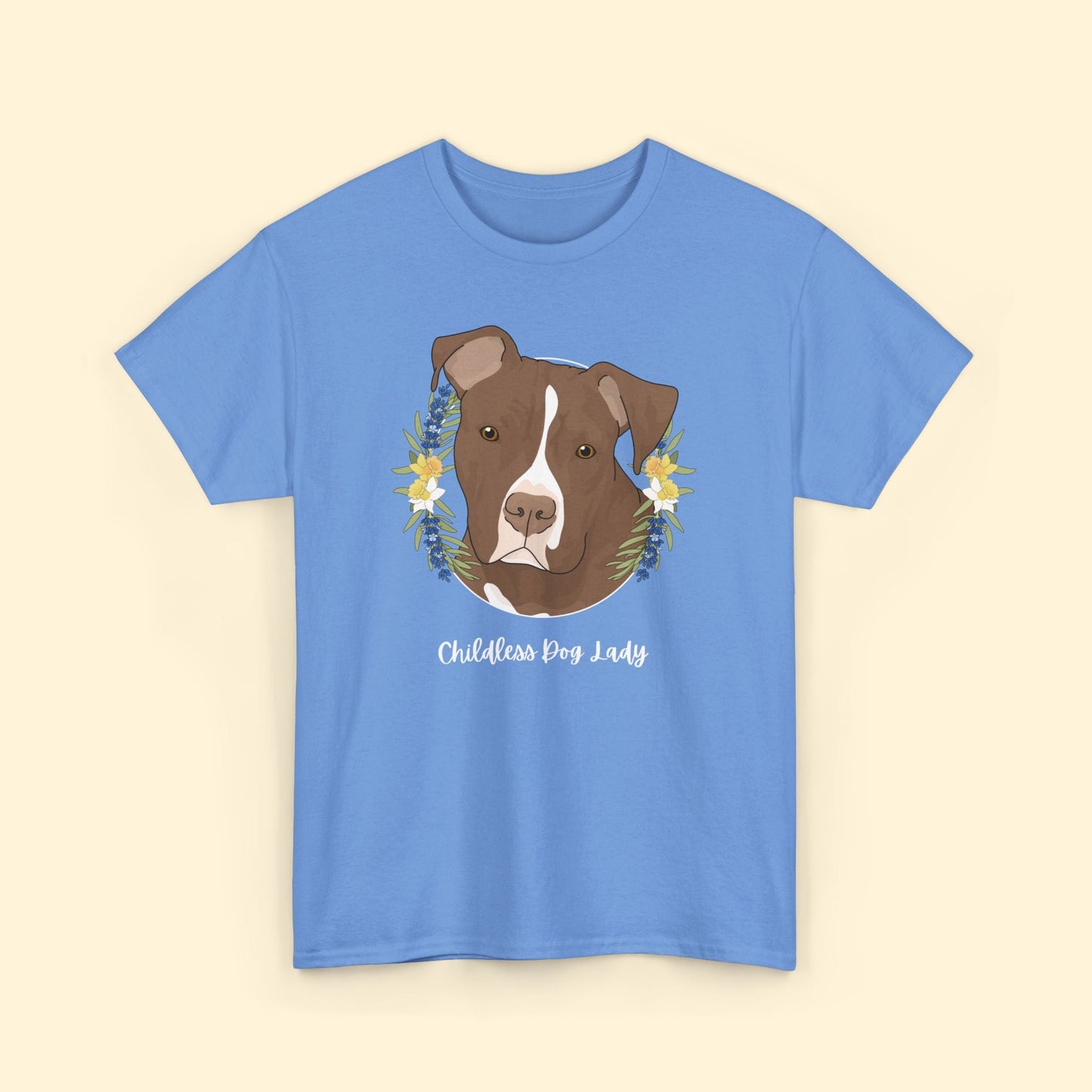 Childless Dog Lady | T - shirt - Detezi Designs - 20232749726816808338