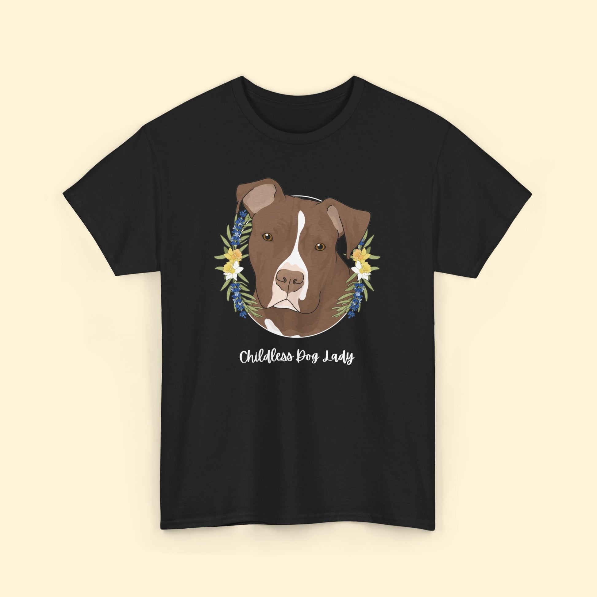 Childless Dog Lady | T - shirt - Detezi Designs - 22727338575592096810