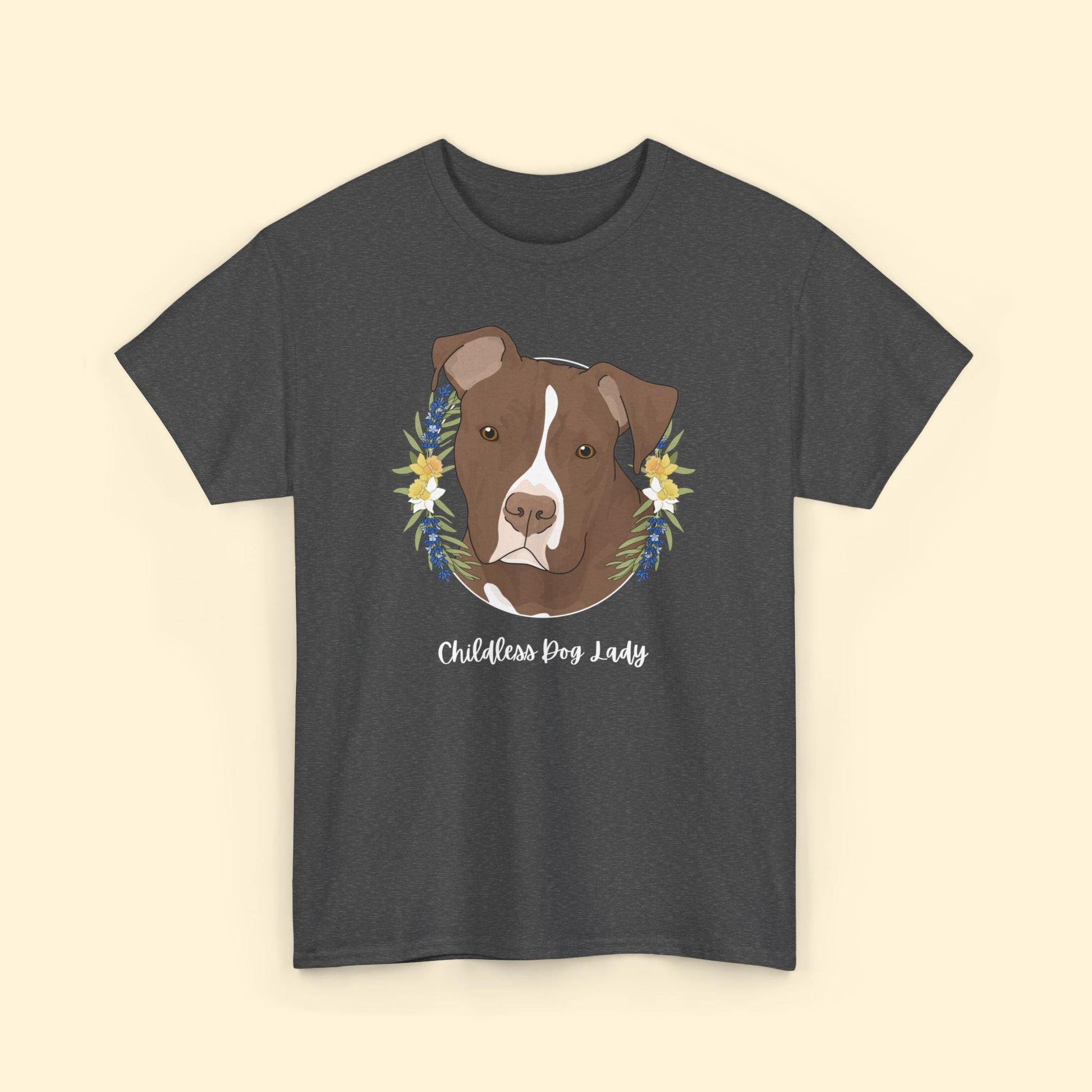 Childless Dog Lady | T - shirt - Detezi Designs - 29703097284938650028