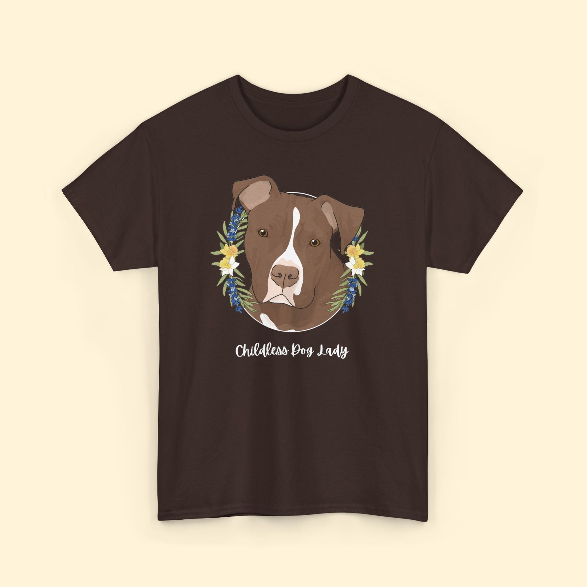 Childless Dog Lady | T - shirt - Detezi Designs - 84732736747191497194