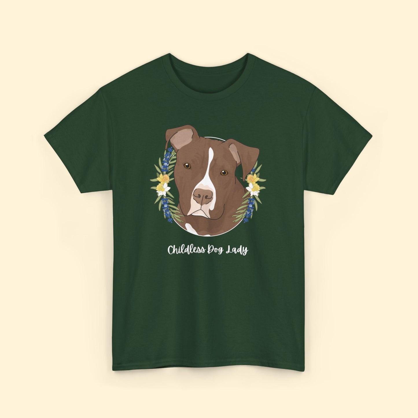 Childless Dog Lady | T - shirt - Detezi Designs - 92163816176732598064