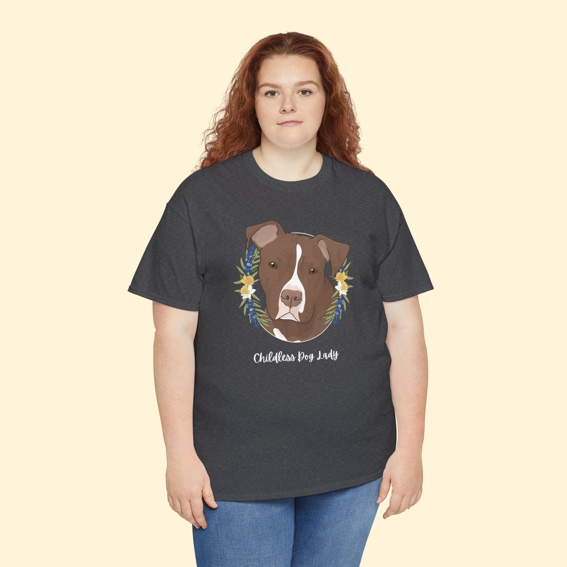 Childless Dog Lady | T - shirt - Detezi Designs - 92163816176732598064