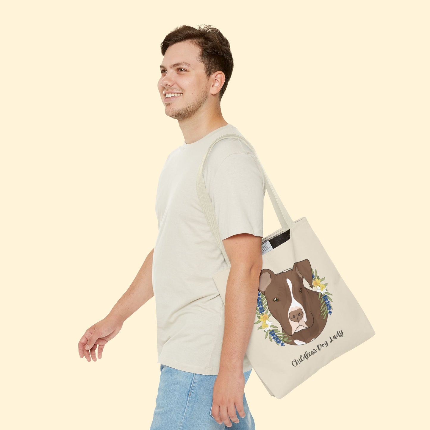 Childless Dog Lady | Tote Bag - Detezi Designs - 25282328547951753336