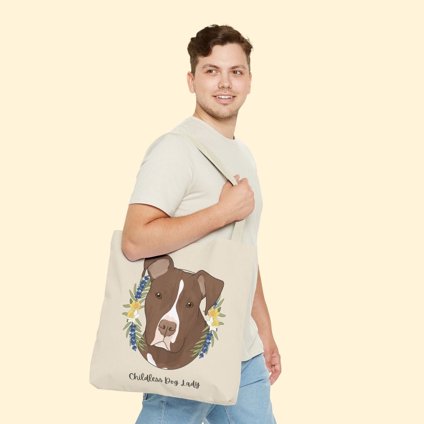 Childless Dog Lady | Tote Bag - Detezi Designs - 25282328547951753336