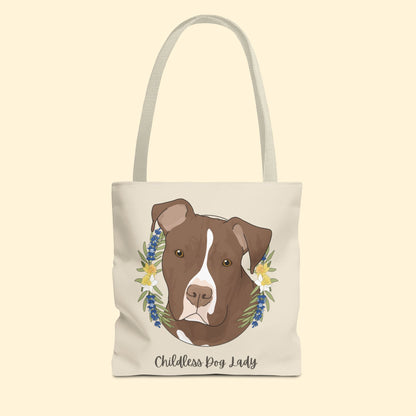 Childless Dog Lady | Tote Bag - Detezi Designs - 25282328547951753336