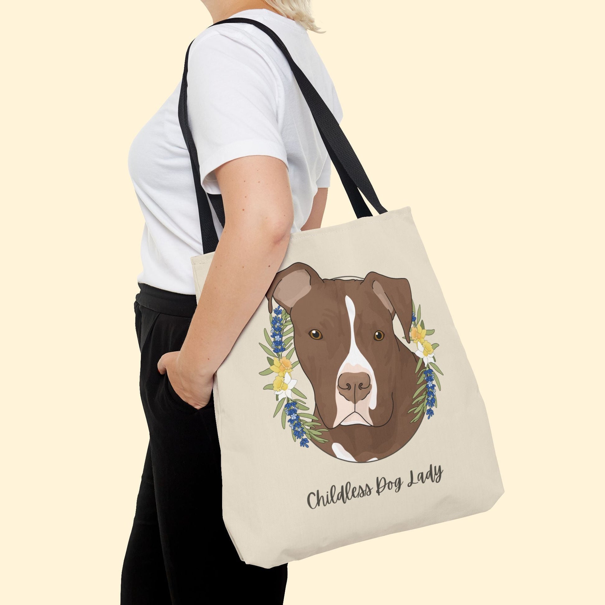 Childless Dog Lady | Tote Bag - Detezi Designs - 25282328547951753336