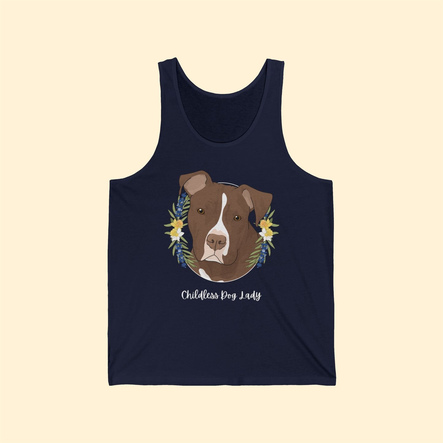 Childless Dog Lady | Unisex Tank - Detezi Designs - 19697586809839443970