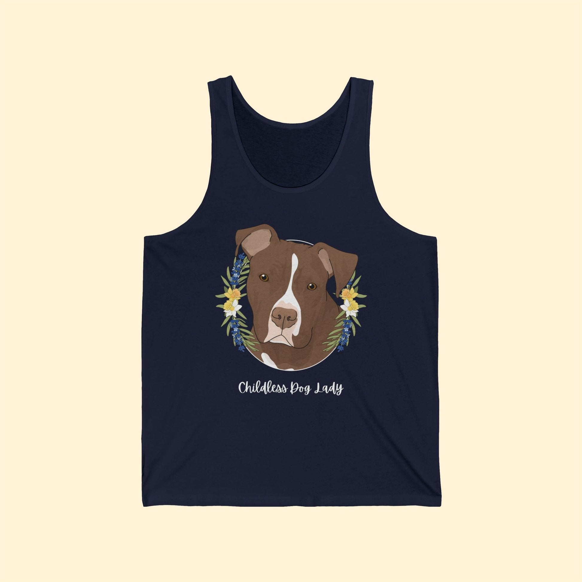 Childless Dog Lady | Unisex Tank - Detezi Designs - 19697586809839443970