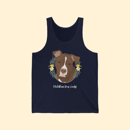 Childless Dog Lady | Unisex Tank - Detezi Designs - 19697586809839443970