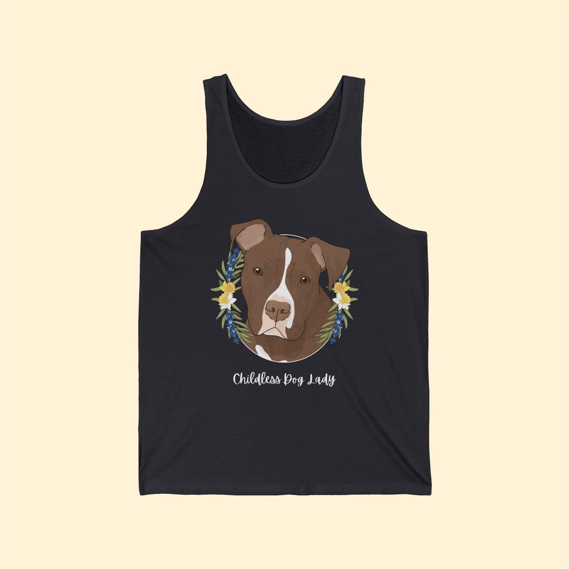 Childless Dog Lady | Unisex Tank - Detezi Designs - 23411182952592581452