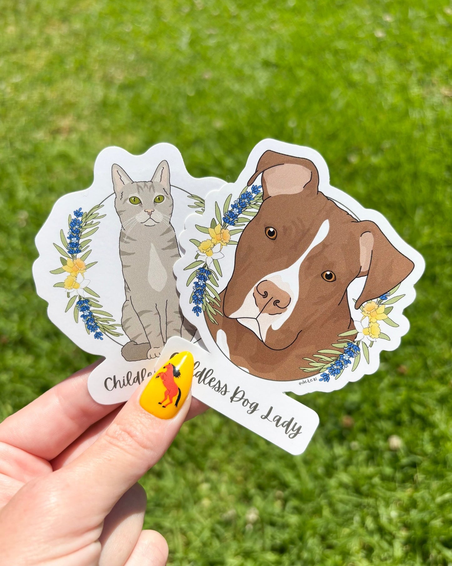 Childless Dog Lady | Vinyl Sticker - Detezi Designs-