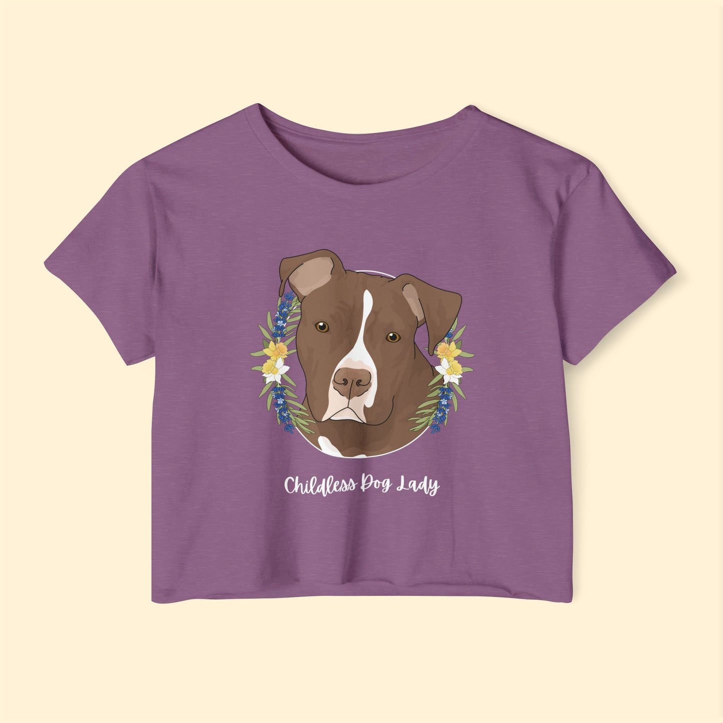 Childless Dog Lady | Women's Festival Crop Top - Detezi Designs - 11454941448809041022