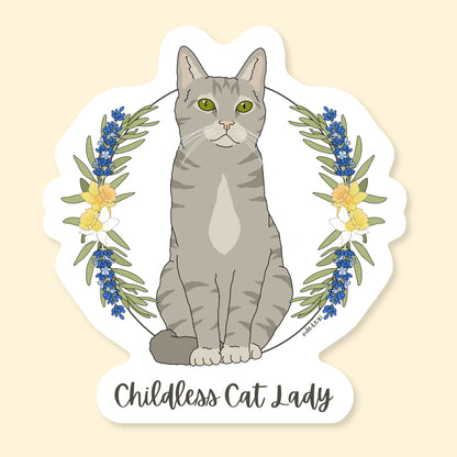 Childless Cat Lady | Vinyl Sticker