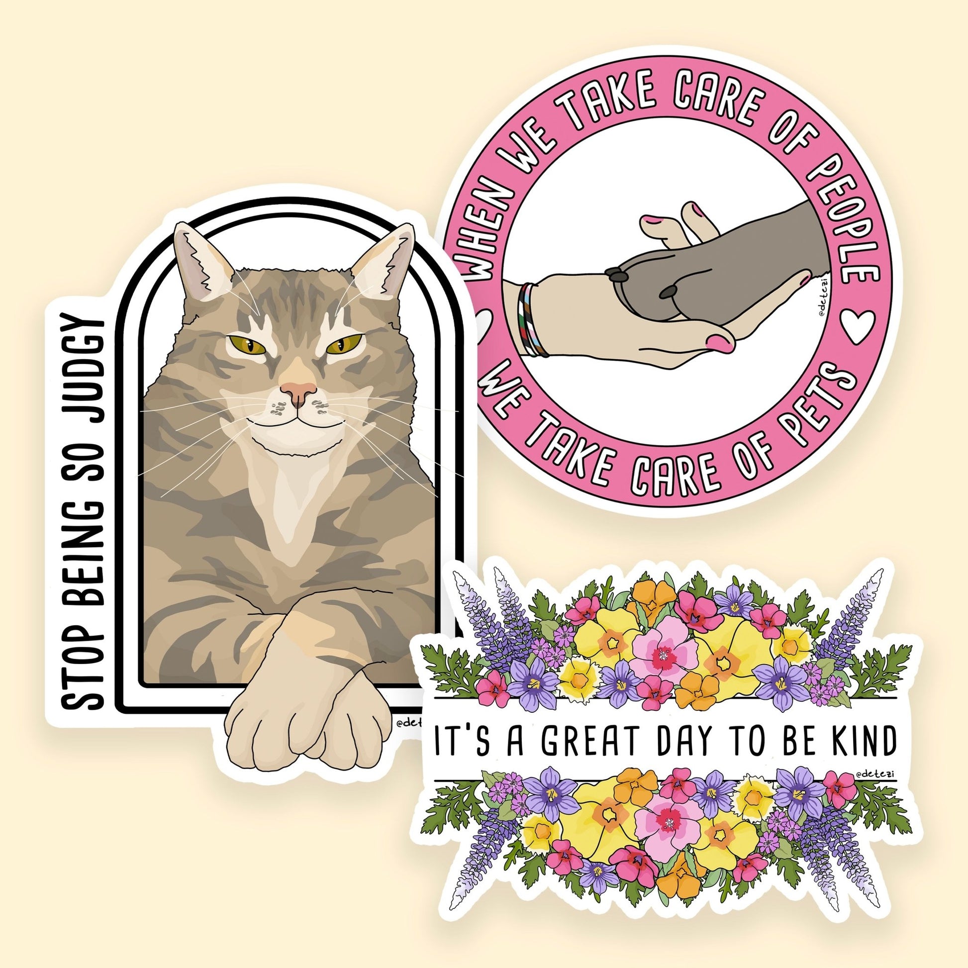 Choose Kindness | February 2026 Sticker Pack - Detezi Designs - 