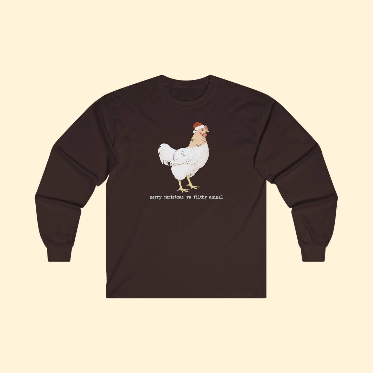 Christmas Chicken | Long Sleeve Tee - Detezi Designs - 86288401935470405467