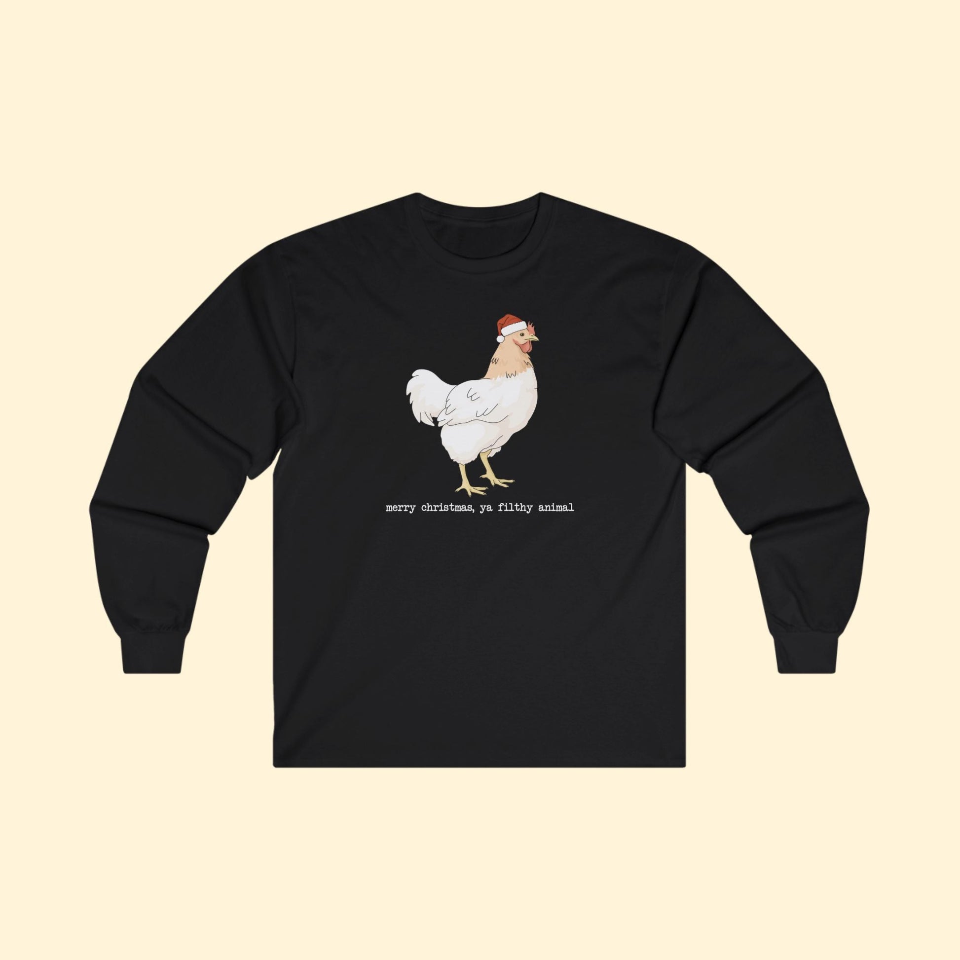 Christmas Chicken | Long Sleeve Tee - Detezi Designs - 87734037222455988112